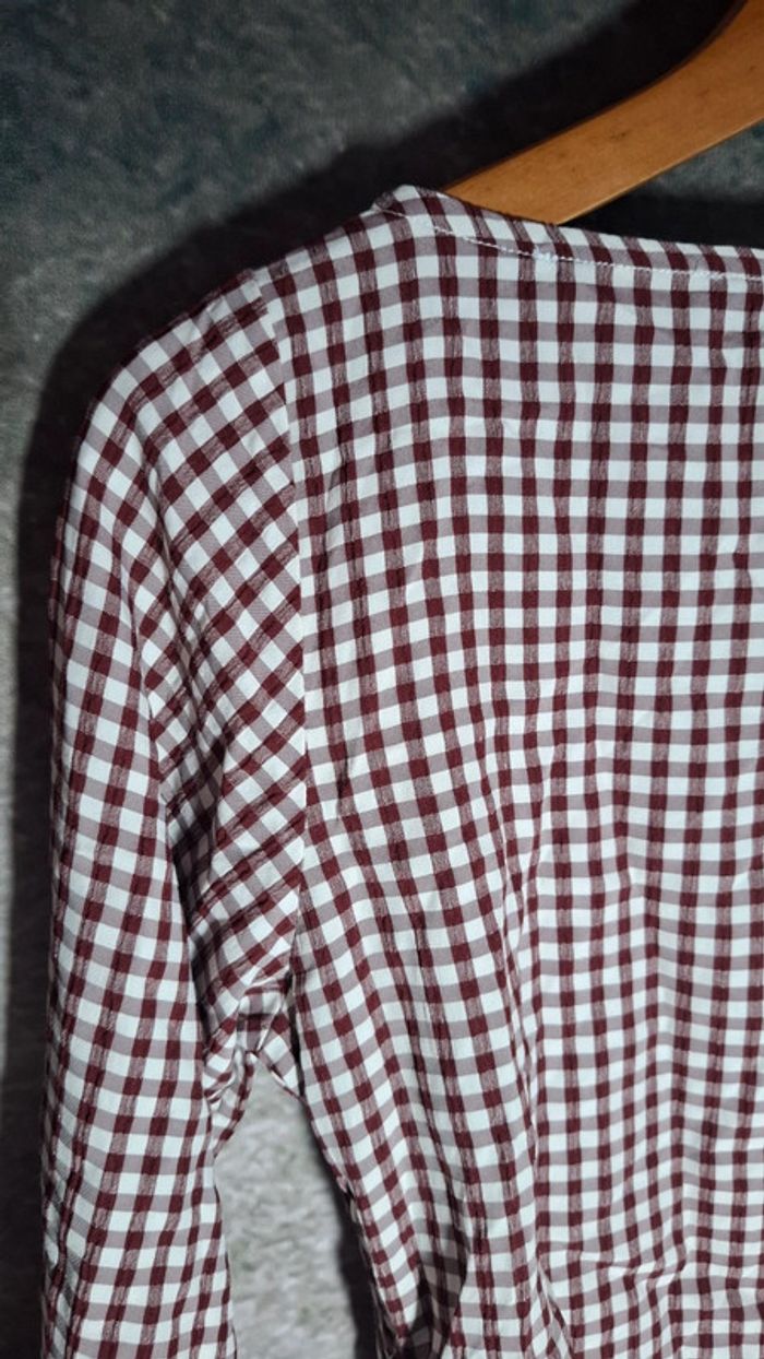 Top vichy marron - photo numéro 9