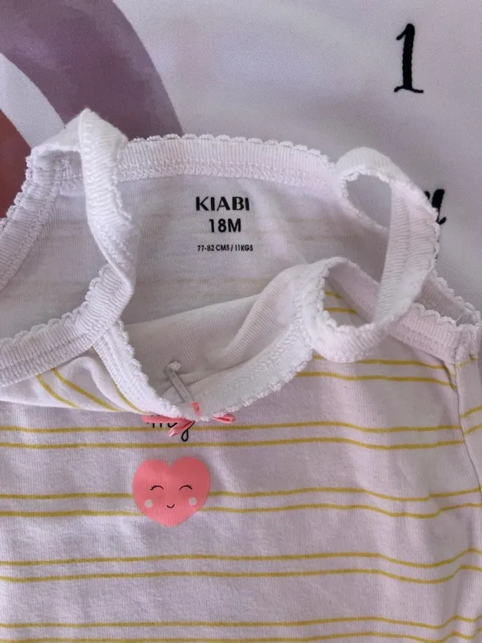 Lot de 2 bodys manches courtes – Bébé fille – Taille 18 mois (88 cm) 🌼 - photo numéro 5