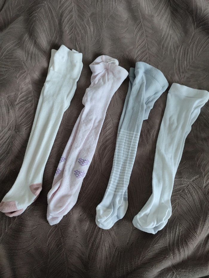 Lot de 4 collants 6/12mois