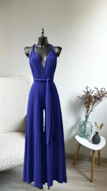 Superbe combi bleu électrique taille unique p multiples