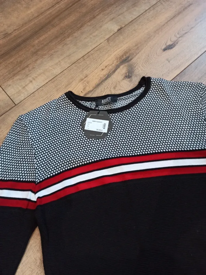 Pull noir uni manches longues homme xxl - photo numéro 2