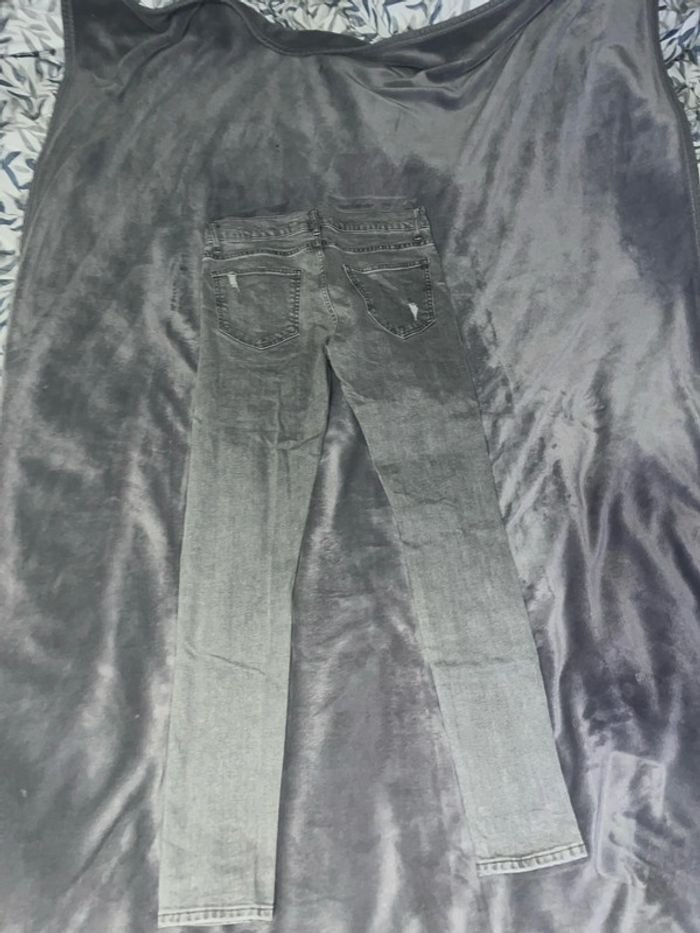 Jeans slim gris homme Zara S - photo numéro 2