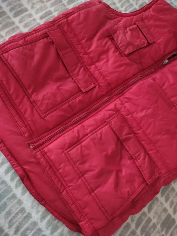 Doudoune gilet sans manches rouge poches Sol's taille L 40 - photo numéro 2