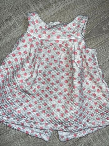 Robe molletonné manche courte 3 mois