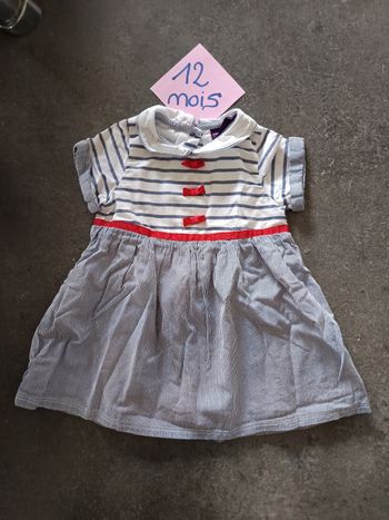 Robe marinière 12 mois