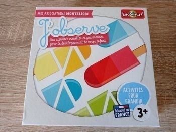 Jeu j'observe - associations Montessori
