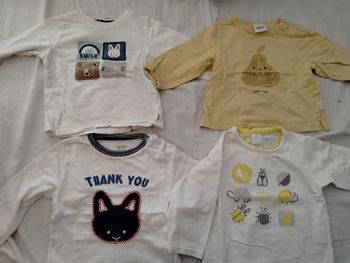Lot de t-shirt manches longues 12 mois