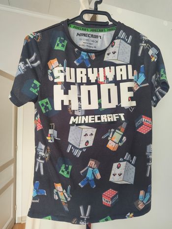 Tee-shirt enfant 10.11ans Minecraft