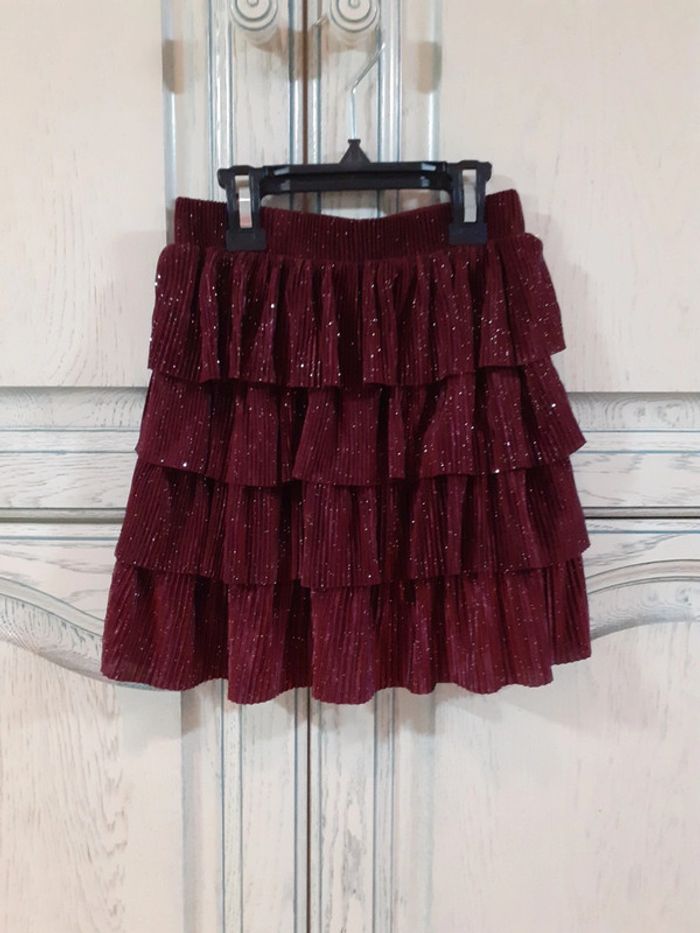 Jupe frou frou  pailleté  6ans
