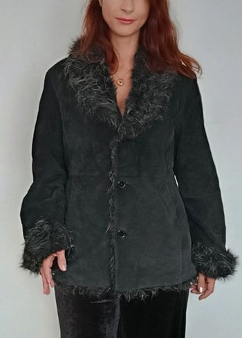 Manteau chaud fourrure col xl