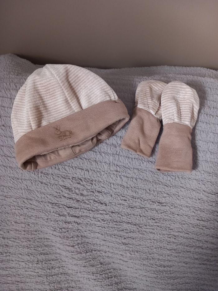 Bonnet + moufles.