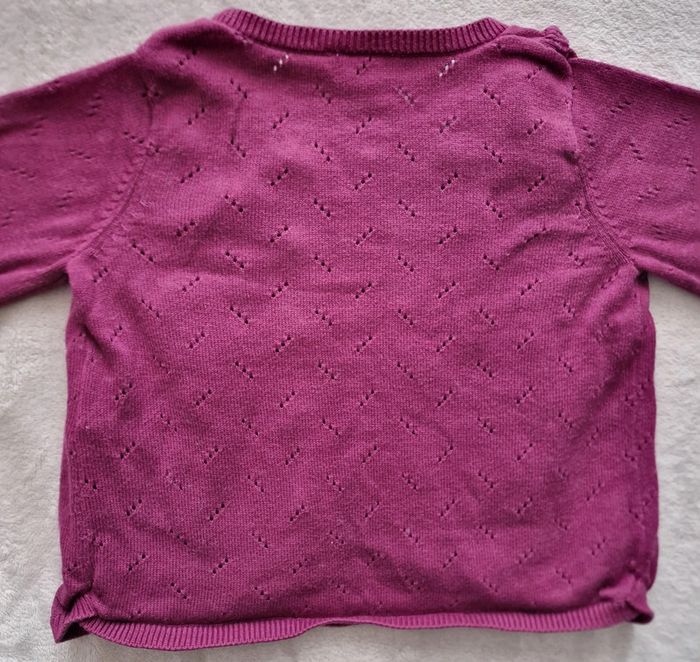 Gilet cassis à boutons décorés - 18M - Sergent Major (TBE) - photo numéro 7