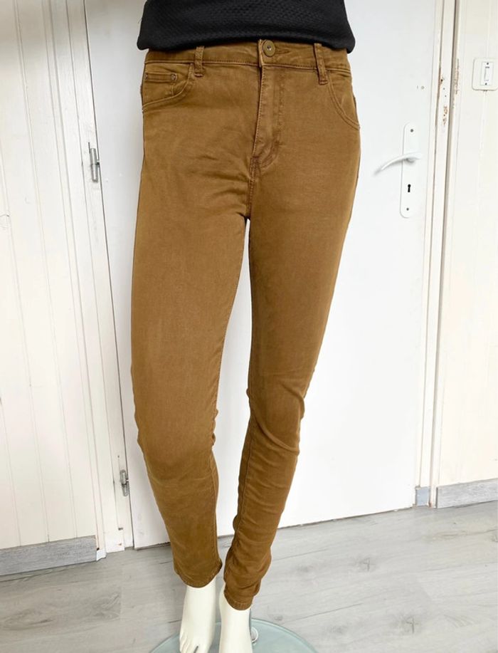 Jean skinny – Origine Italie – Marron super stretch – Taille 36/S – Excellent état - photo numéro 2