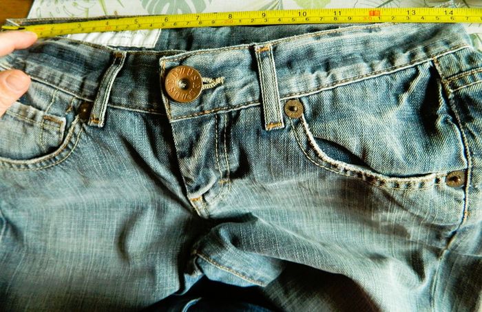 Pantacourt en jeans T 36 "Used Jeans" - photo numéro 2