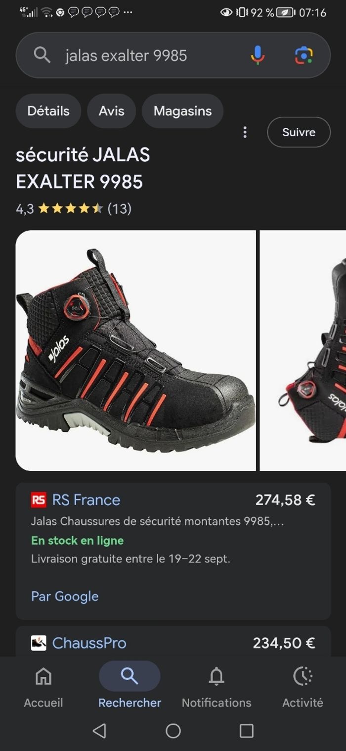 Chaussure de securite jalas - photo numéro 6