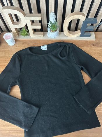 Haut noir ML Zara 8 ans