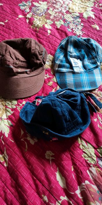Lot 3 casquettes et chapeau