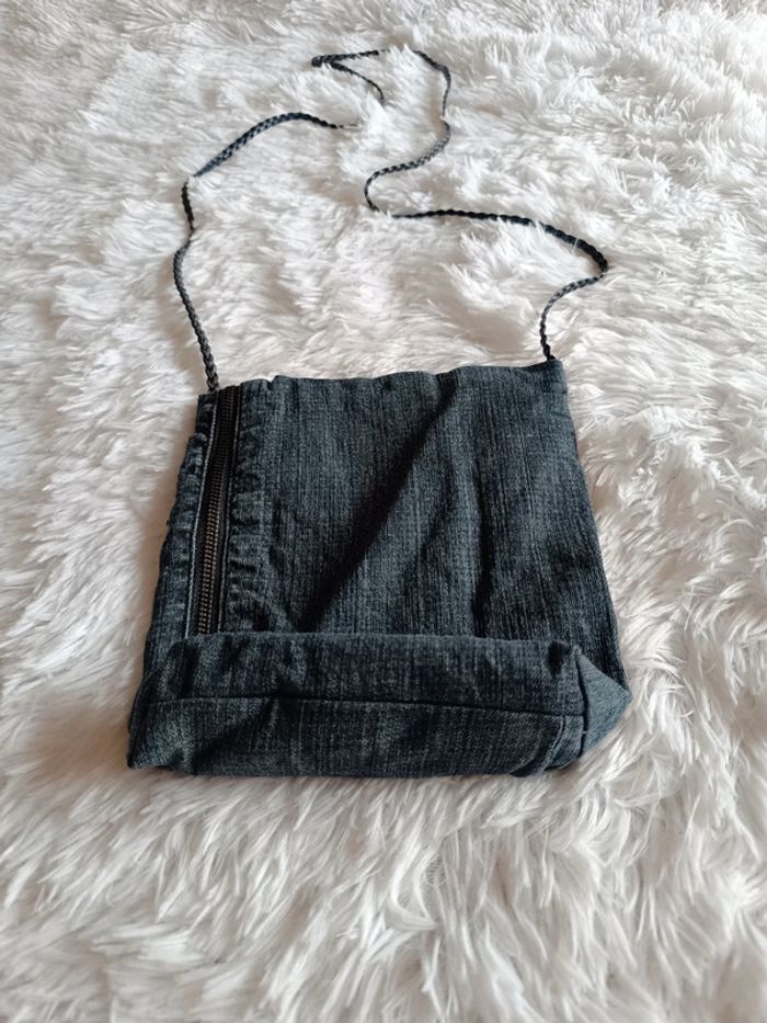 Sac bandoulière en jean (tressée) - photo numéro 8