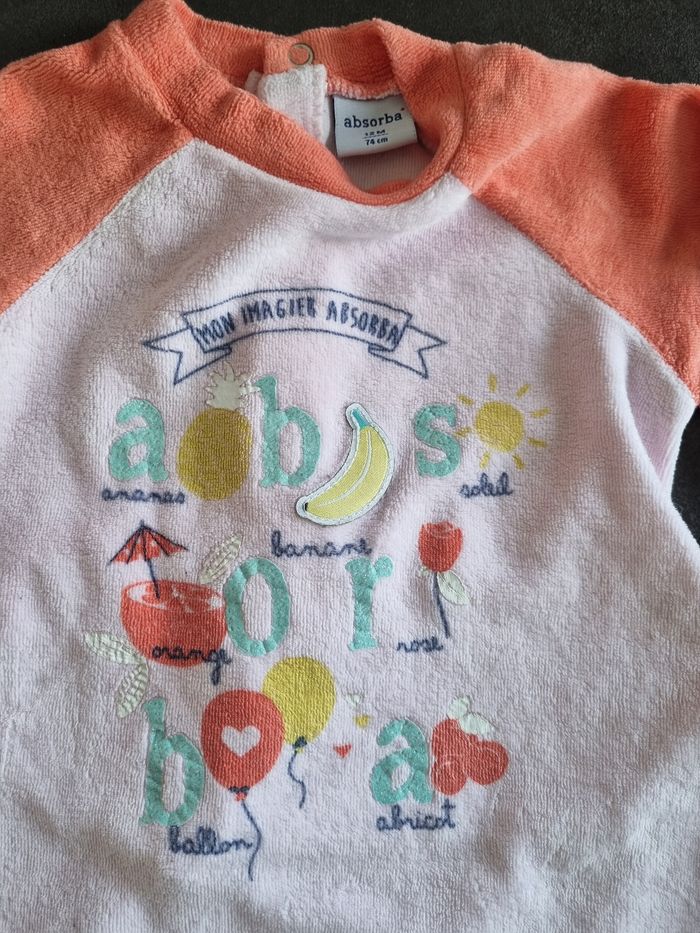 Pyjama velours Absorba 12 mois - photo numéro 3