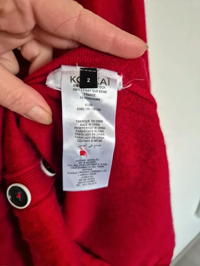 Pull à capuche angora mohair Kookaï taille 2 - photo numéro 2