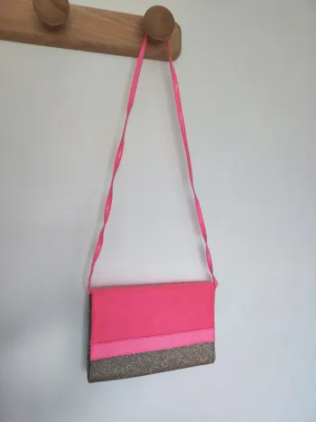 Sac rose et paillettes