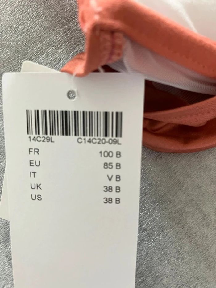 Haut maillot orange Chantelle neuf - photo numéro 5