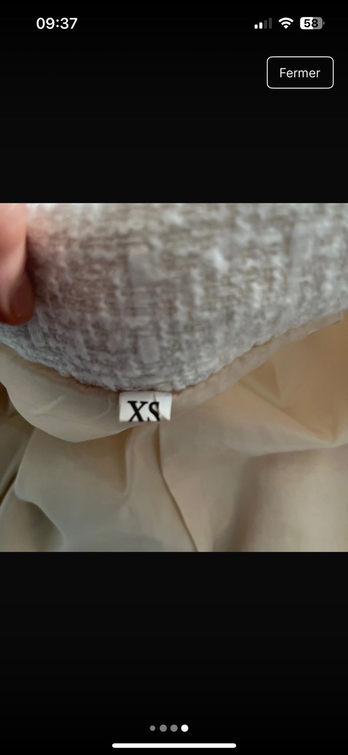 Veste cintrée blanche XS - photo numéro 4