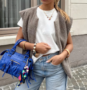 Gilet - Taupe - Sans Manches- Décontracté - Cocooning - Automne