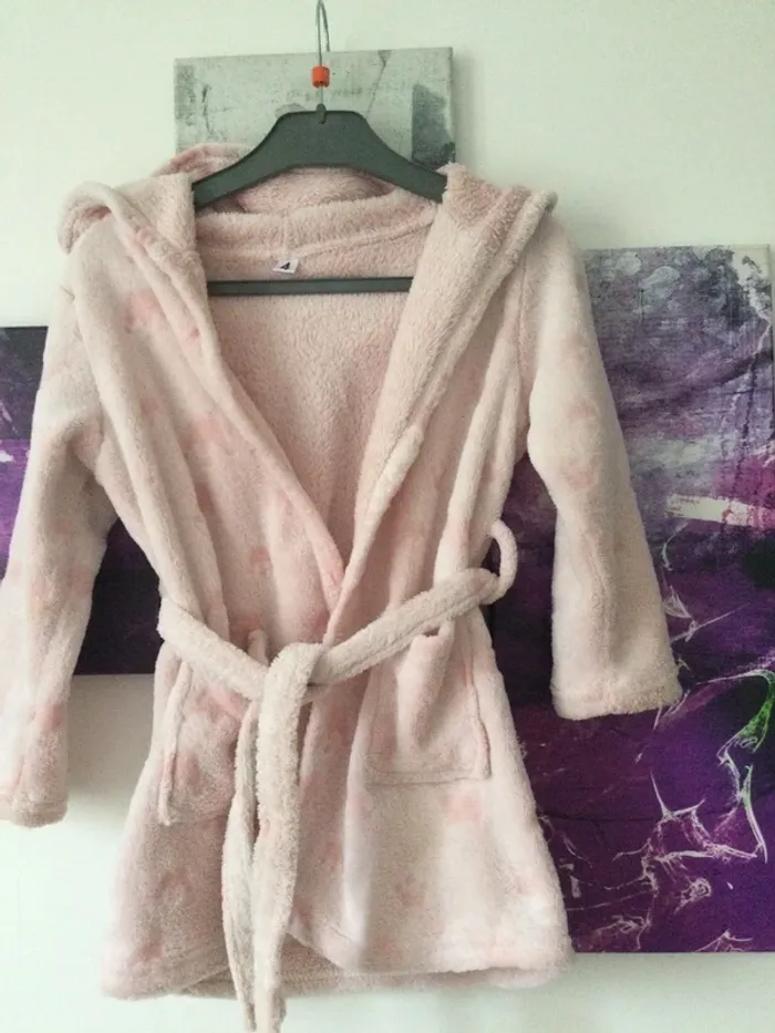 Robe de chambre peignoir doux 4 ans