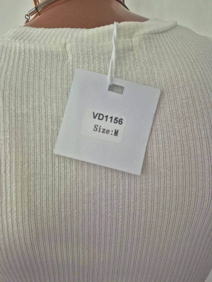 Robe Longue Blanche Femme Taille M/38 - photo numéro 4
