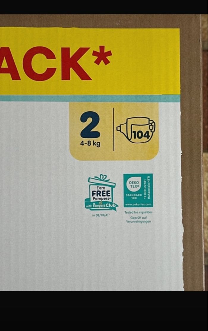 Couches bébé Pampers harmonie taille 2 - photo numéro 3