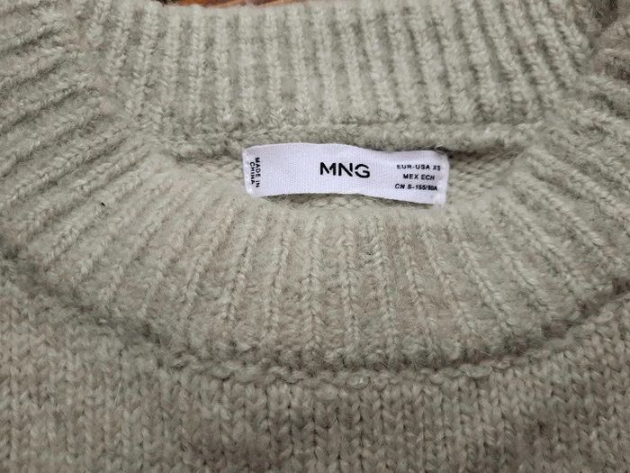 Pull en laine vert amande taille XS - photo numéro 4