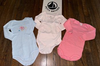 Lot body petit bateau  6 mois