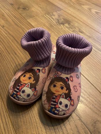 Chaussons violet Gabby chat T26