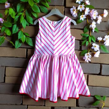 JACADI - ROBE FILLE STYLE PATINEUSE MOTIF RAYURES & TEINTES LUMINEUSES 6A