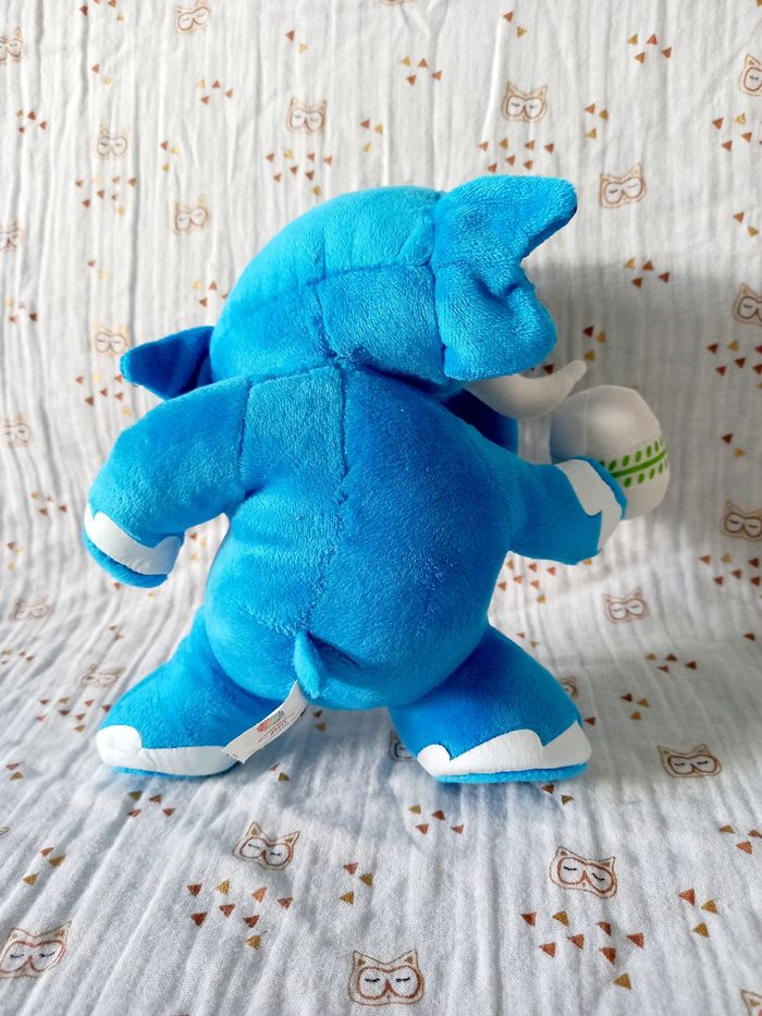 Peluche éléphant Cricket Mascotte - photo numéro 2