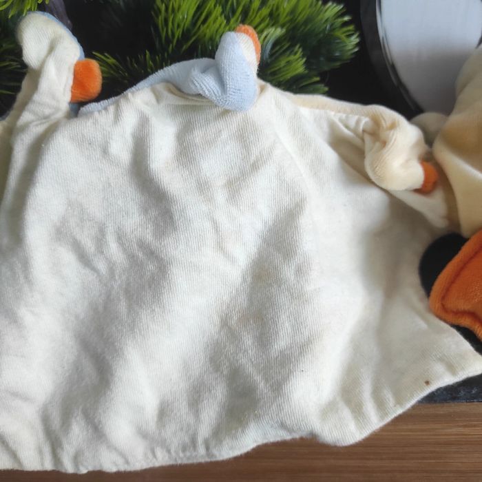 Doudou Mouchoir Canard Jaune Orange Cajou Sucre D'orge Mouchoir #geektradedoudou - photo numéro 3