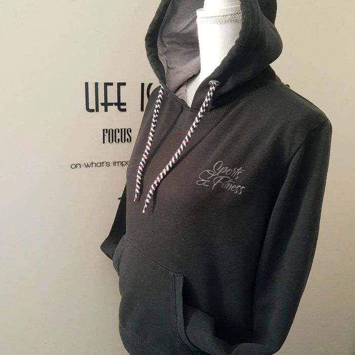 Sweat-shirt capuche noir et gris taille M Promise - photo numéro 4