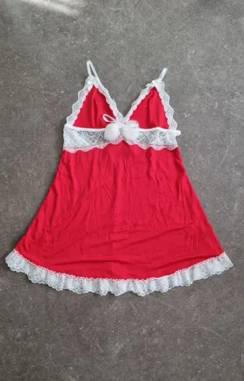 Nuisette rouge et blanc taille L