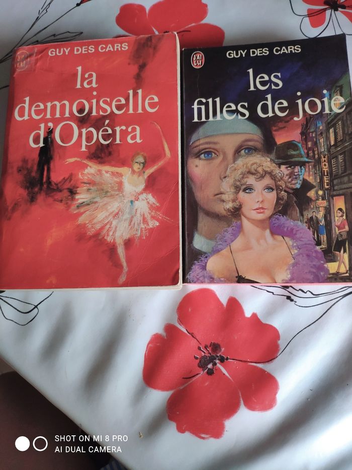 Lot de 2 livres de Guy Des Cars