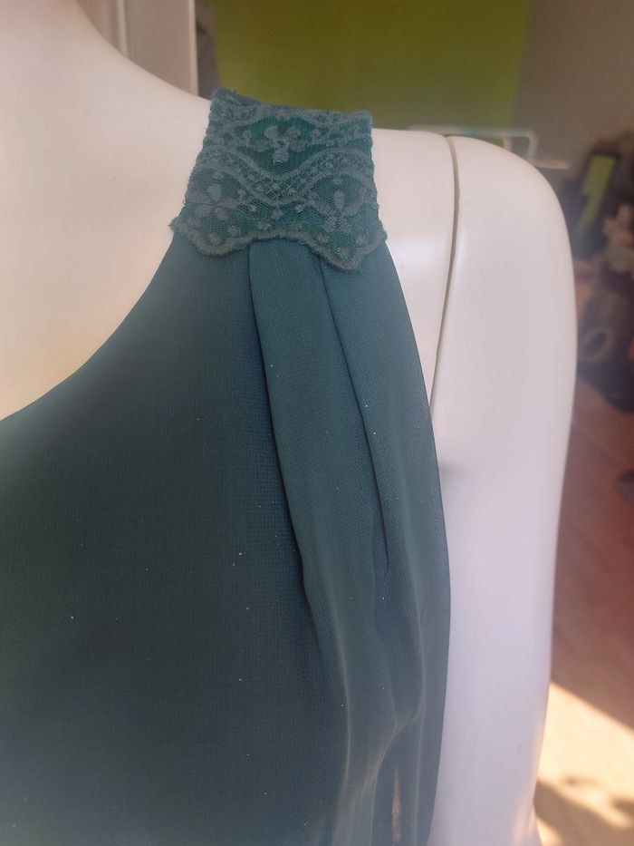 Débardeur NafNaf vert brillant - photo numéro 3