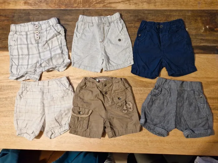 Lot de 6 shorts 3 mois