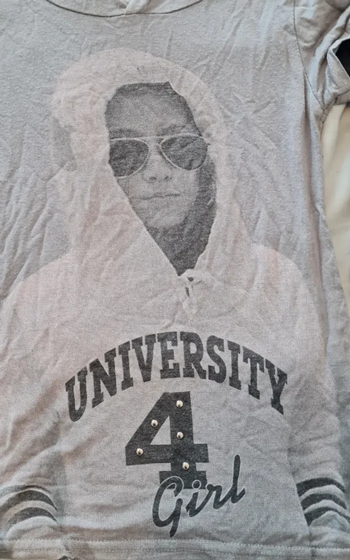 Lot t-shirt manches longues à capuche - photo numéro 6