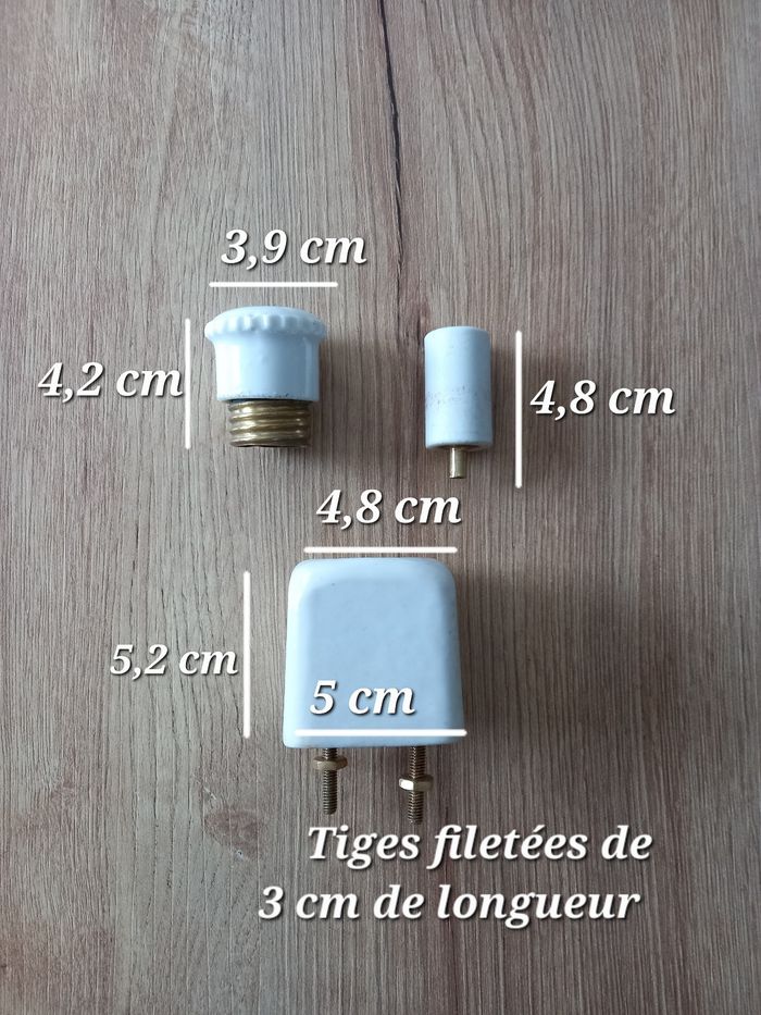 Porte-fusible ancien en ceramique et laiton. - photo numéro 10