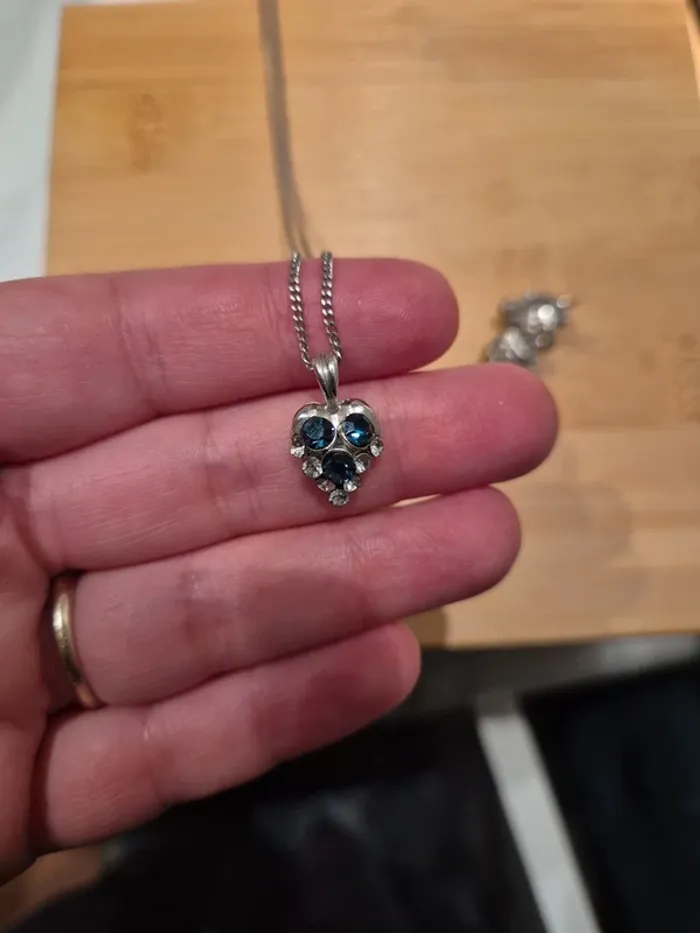 Parure argent bleu - photo numéro 3