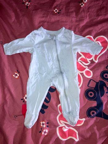 Pyjama bleu ciel Vertbaudet 1 mois