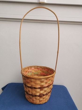 Panier osier à grande anse