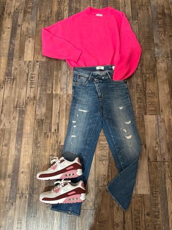 Jeans croisé 7/8ème Le Temps des Cerises taille 36