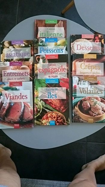 Ensemble de 10 livres de cuisine
