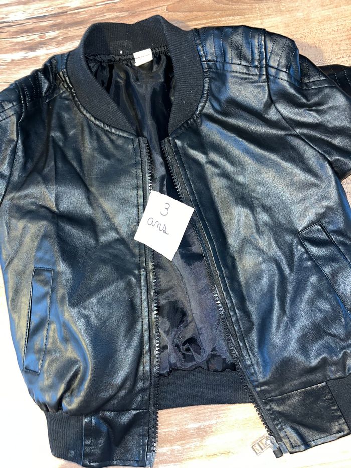 Veste simili cuir 3 ans